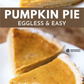 Pumpkin Pie (Eggless & Easy)